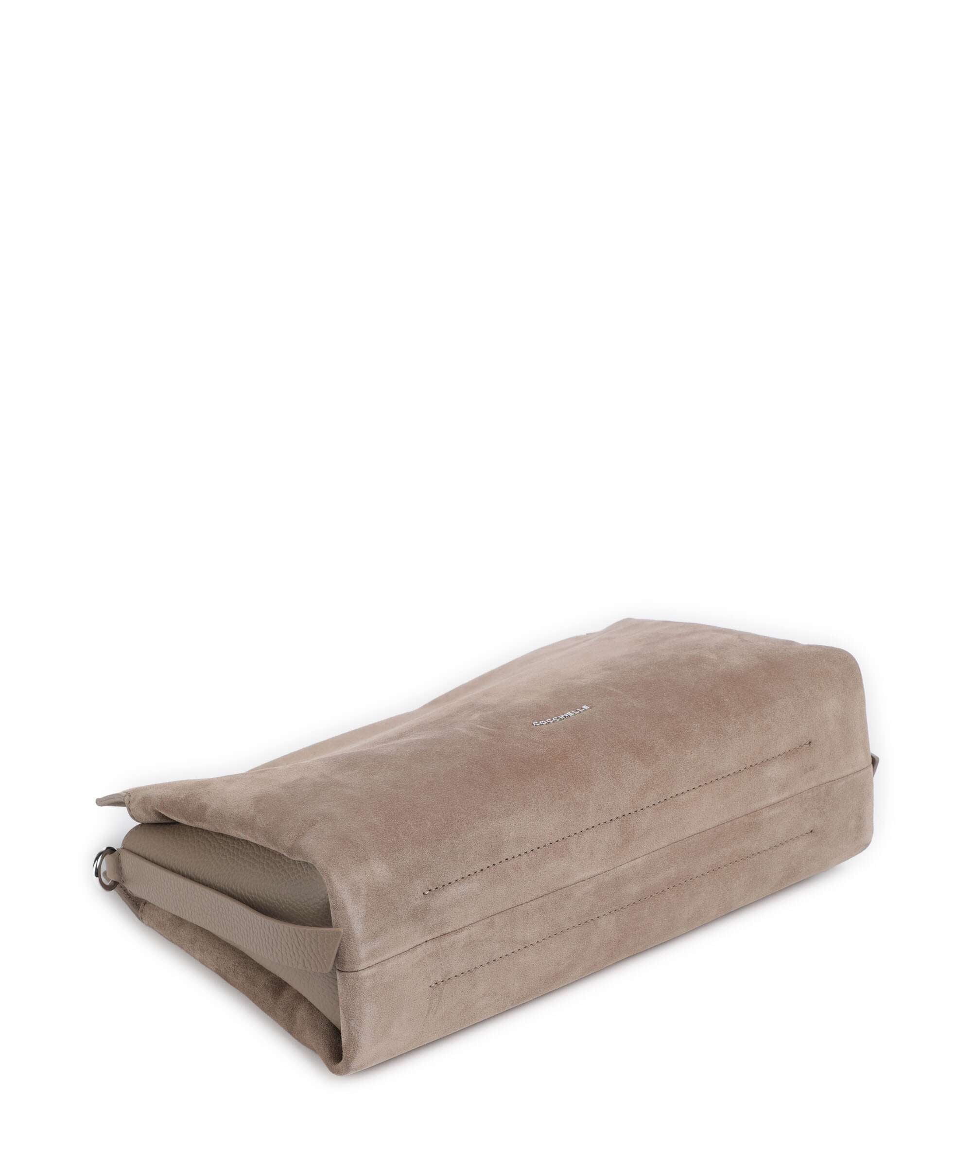 Coccinelle Boheme Suede Hobo bag warm taupe