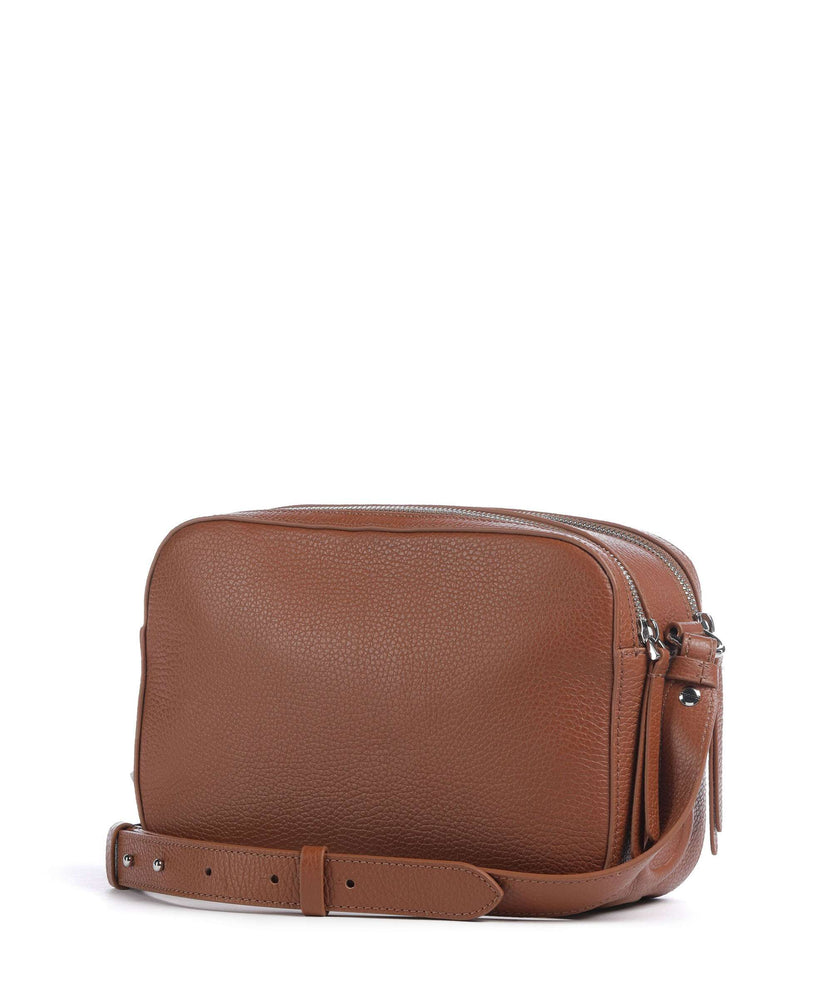 Coccinelle Myrtha Maxi Logo Crossbody bag cognac