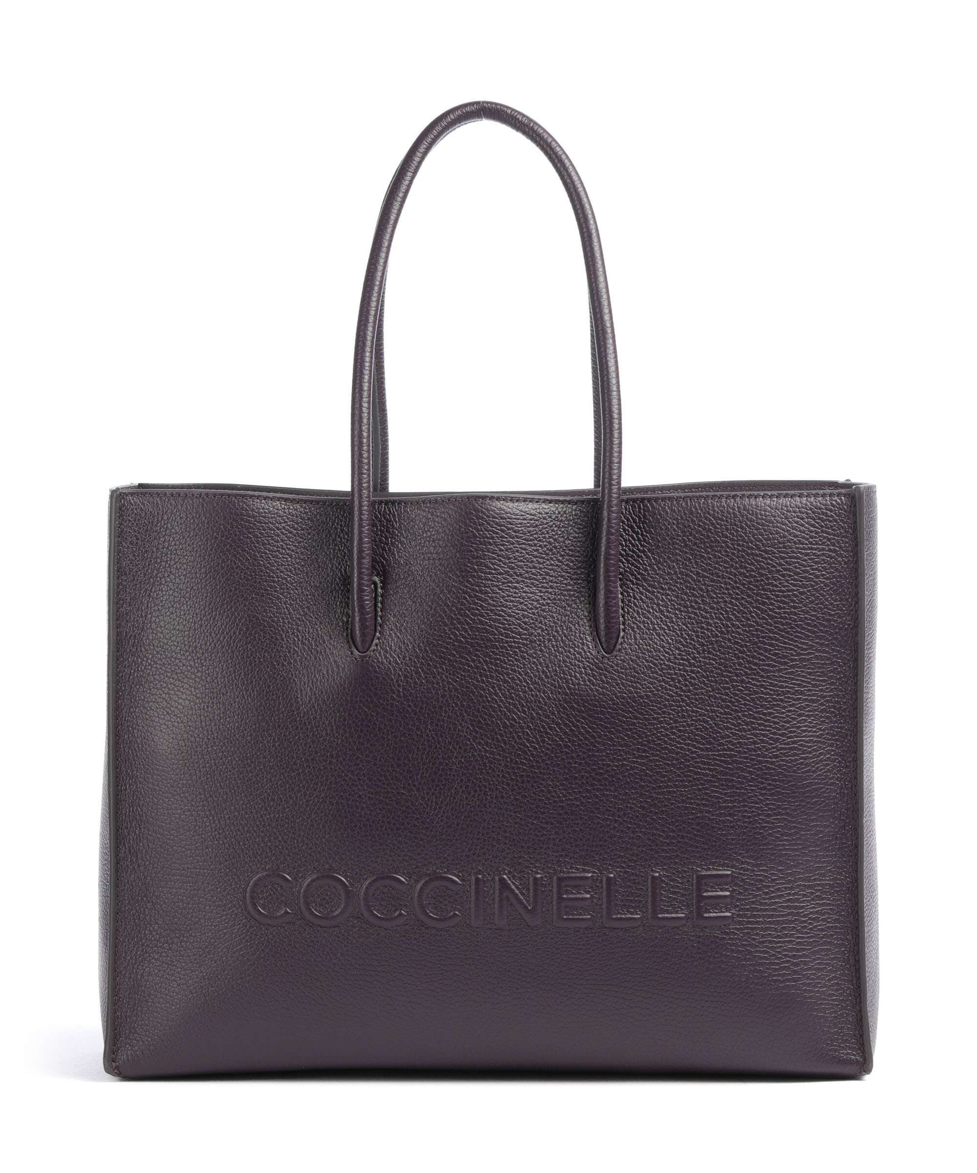 Coccinelle Myrtha Maxi Logo Tote bag prune