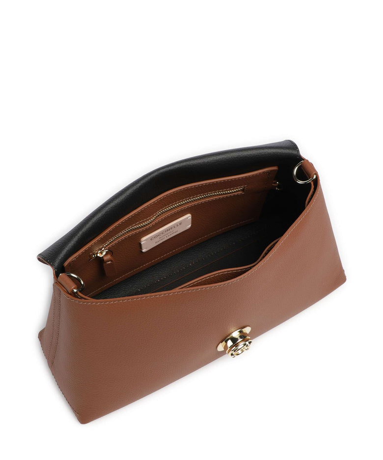 Coccinelle Nikla Shoulder bag cognac/noir