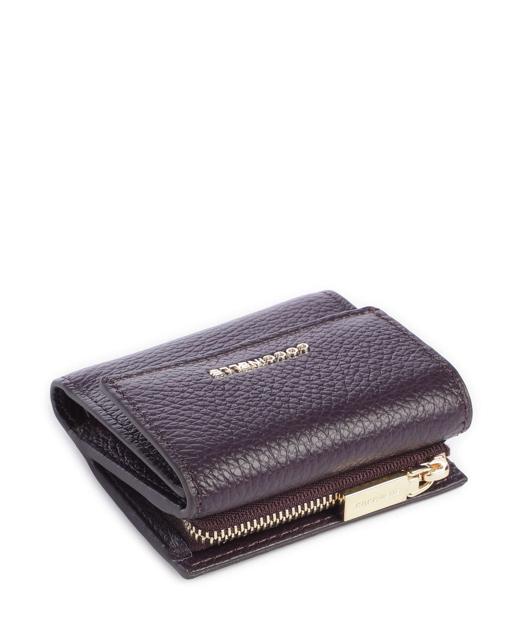 Coccinelle Metallic Soft RFID Wallet prune