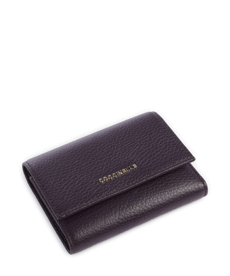 Coccinelle Metallic Soft Wallet prune