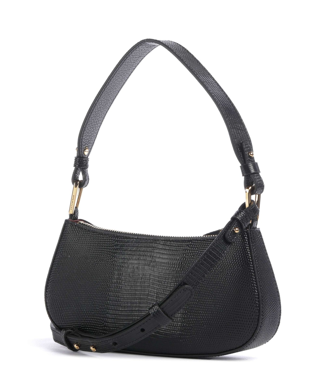 Coccinelle Merveille Lizard Shoulder bag noir