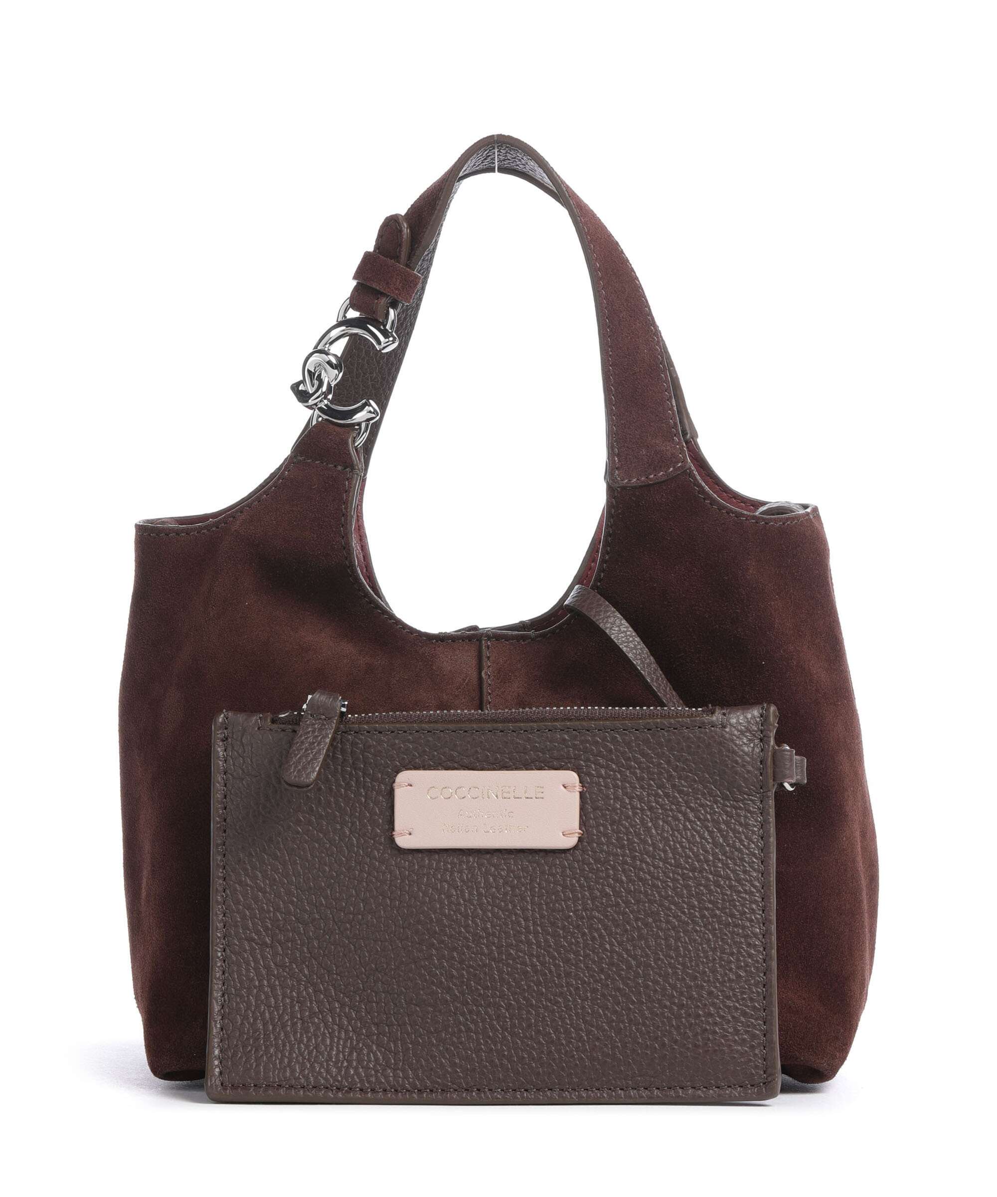 Coccinelle C-Easy Suede Handbag brunette