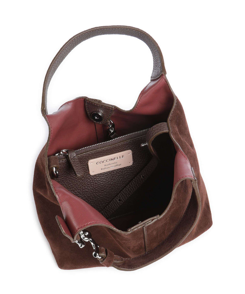 Coccinelle C-Easy Suede Handbag brunette