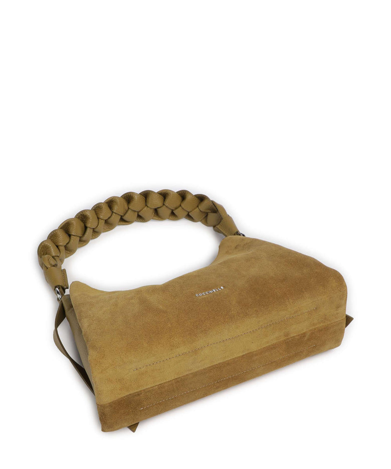 Coccinelle Boheme Suede Shoulder bag seagrass