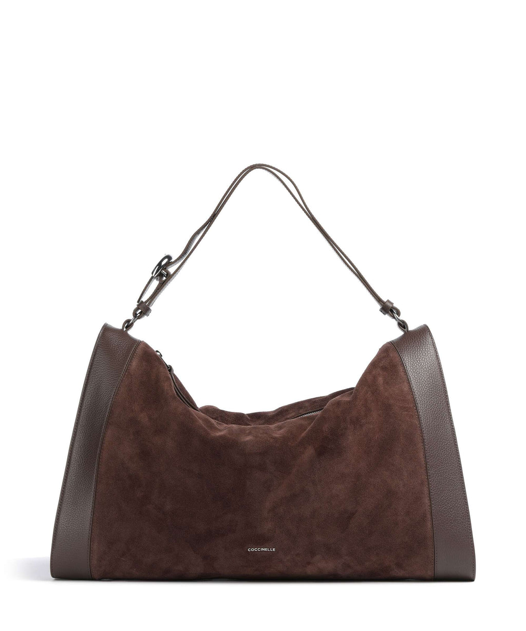 Coccinelle Elinor Suede Hobo bag brunette