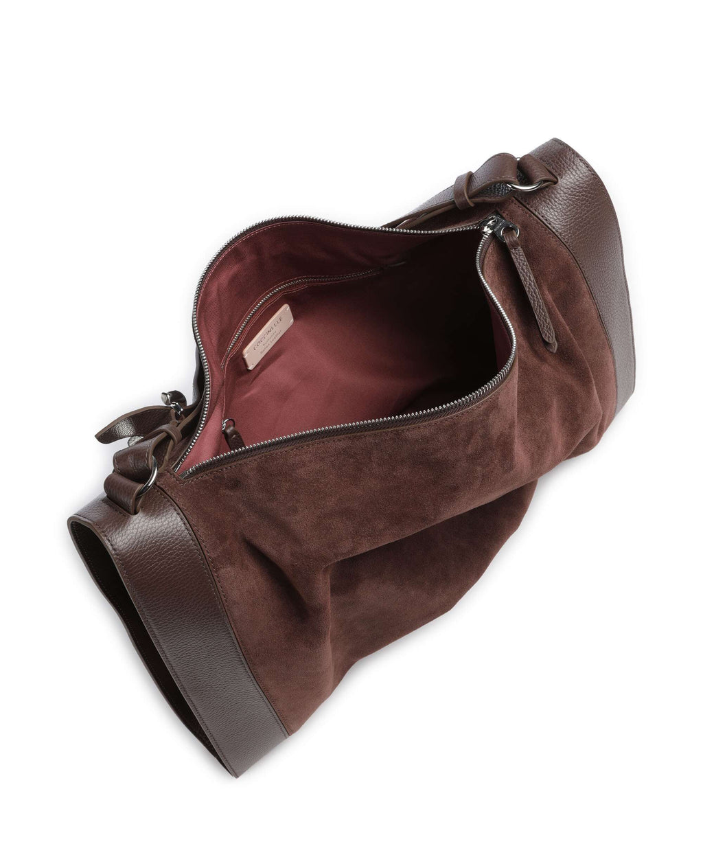 Coccinelle Elinor Suede Hobo bag brunette