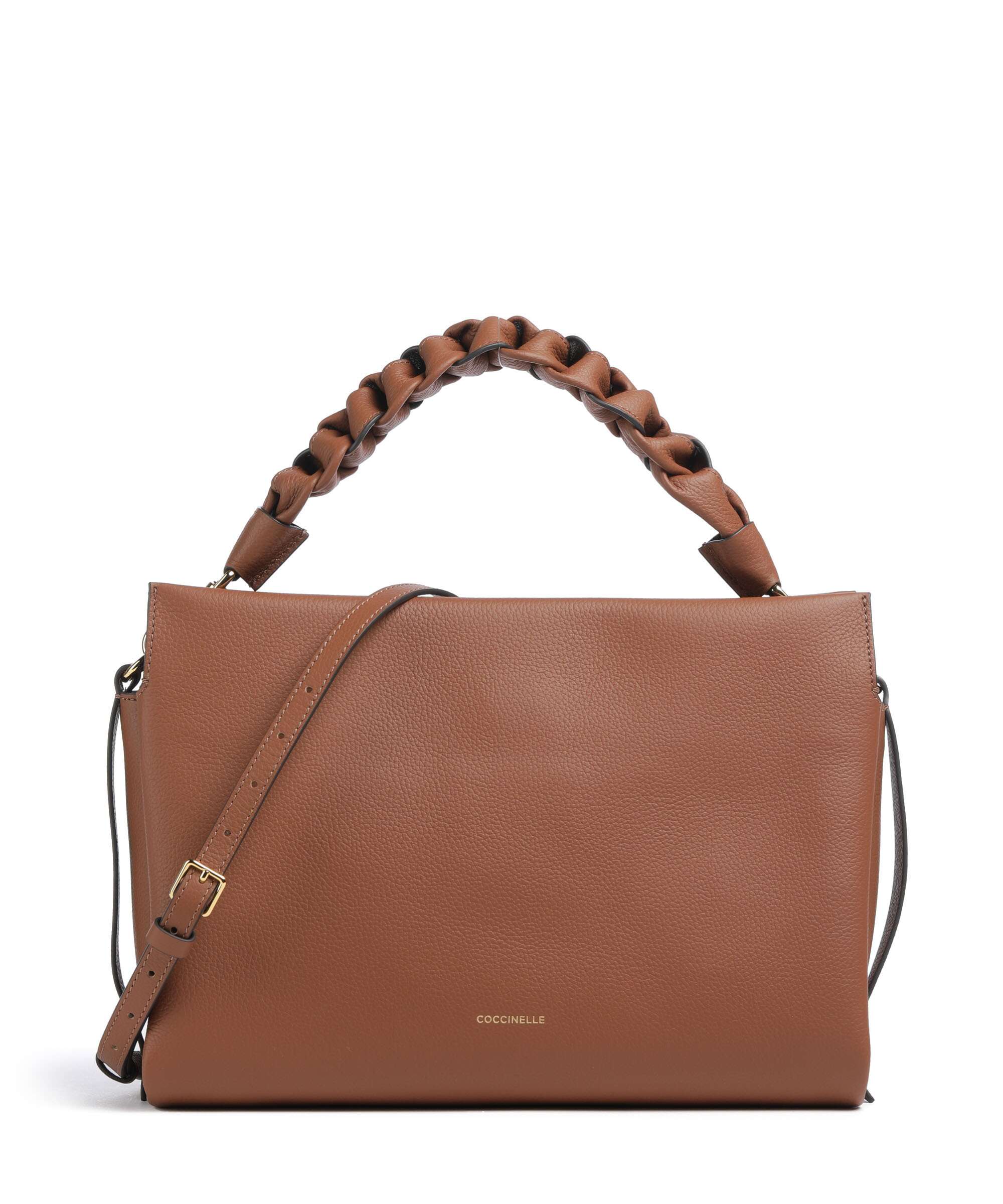 Coccinelle Boheme Grana Double Hobo bag cognac/noir