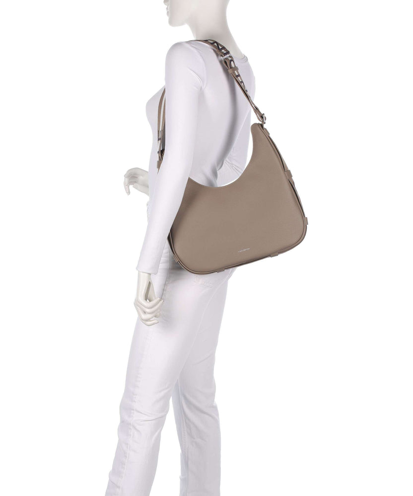 Coccinelle Raquel Hobo bag warm taupe/rosette