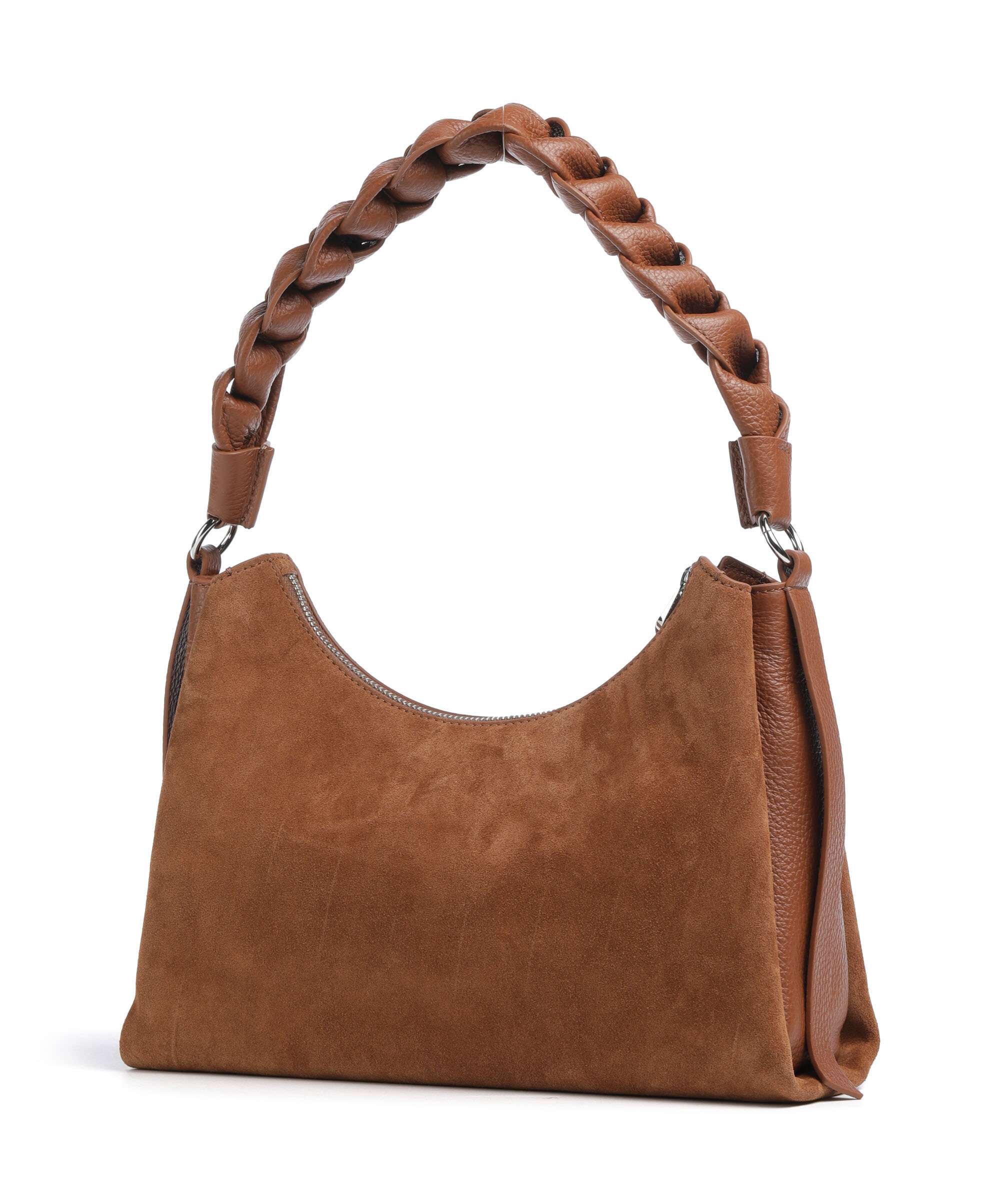 Coccinelle Boheme Suede Shoulder bag cognac
