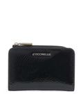 Coccinelle Metallic Shiny Wrinkled Wallet noir