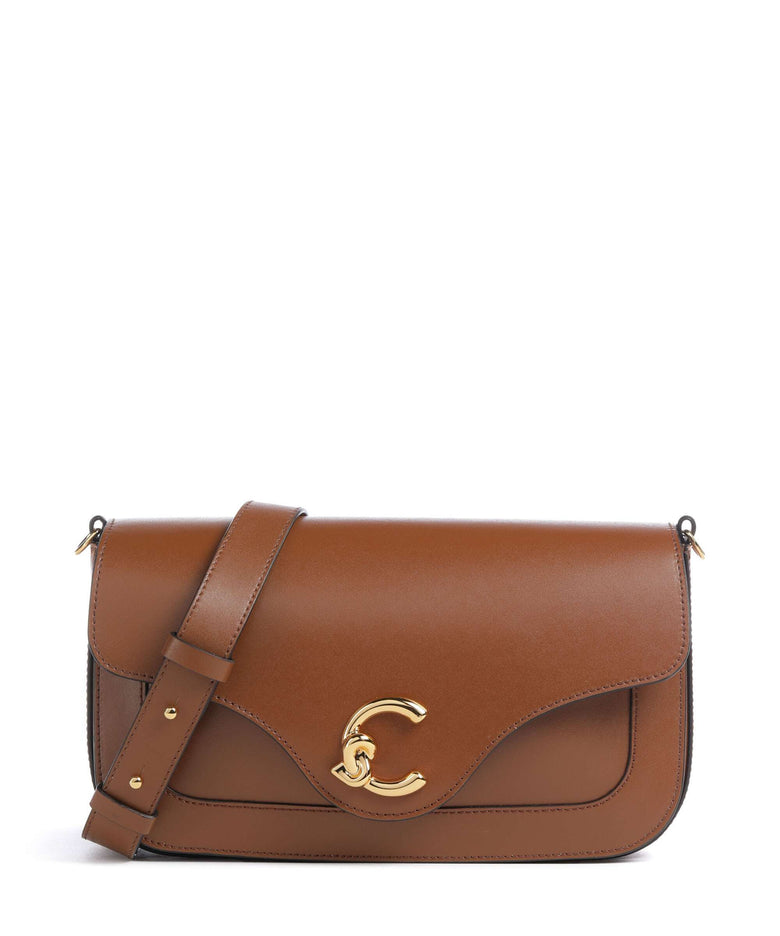 Coccinelle C-Me Crossbody bag cognac