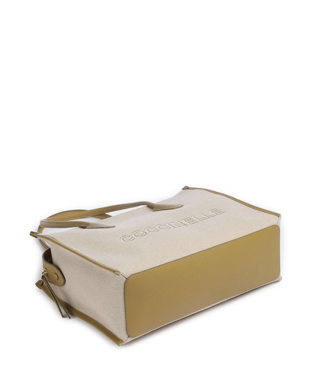 Coccinelle Myrtha Canvas Tote bag natural/seagrass