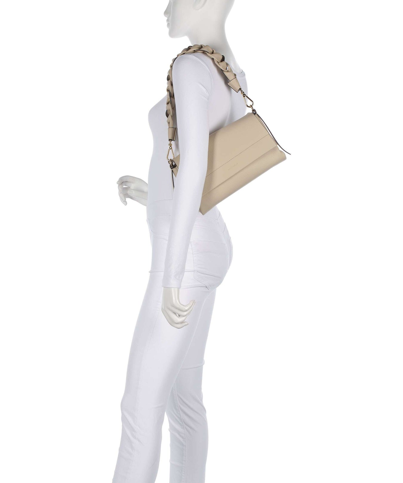 Coccinelle Boheme Grana Double Shoulder bag sandshell/seagrass