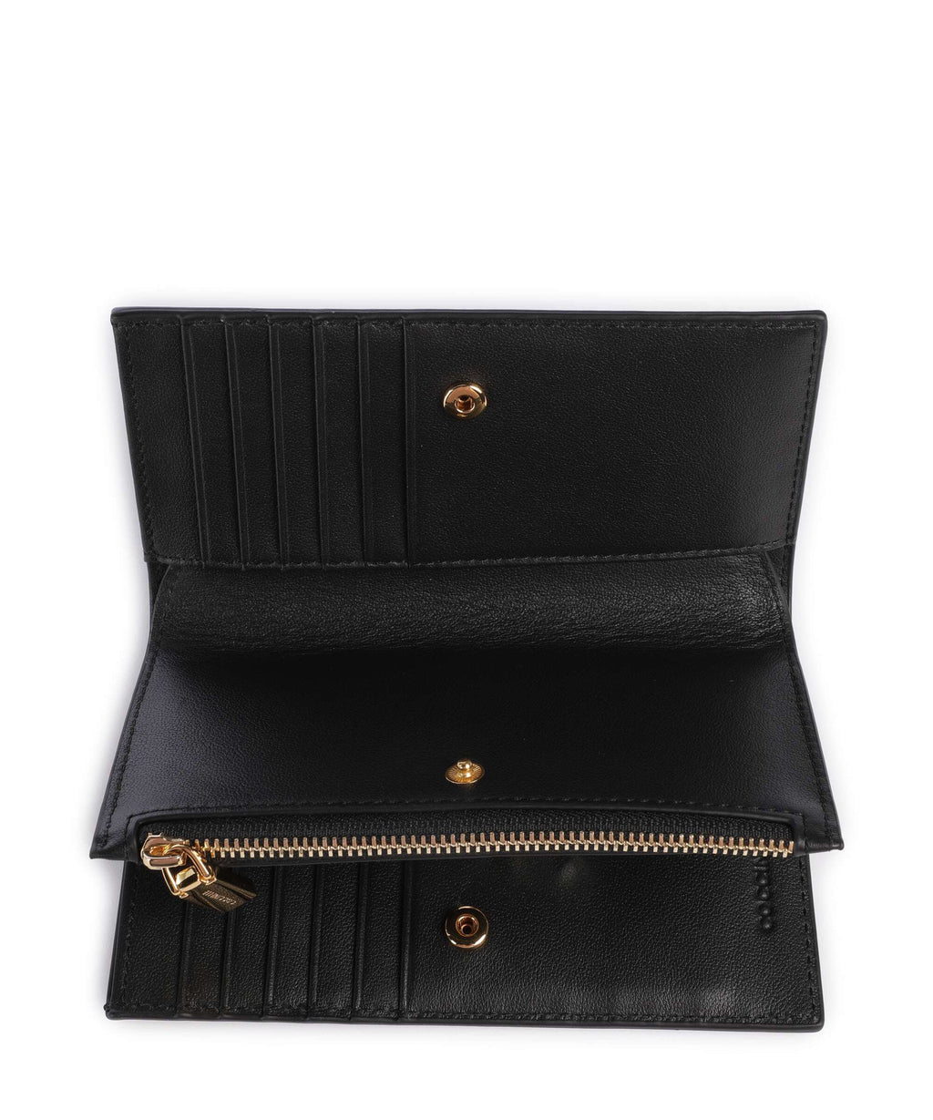 Coccinelle Metallic Shiny Smooth RFID Wallet noir