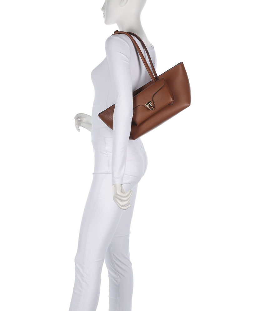 Coccinelle Beat Double Shoulder bag cognac