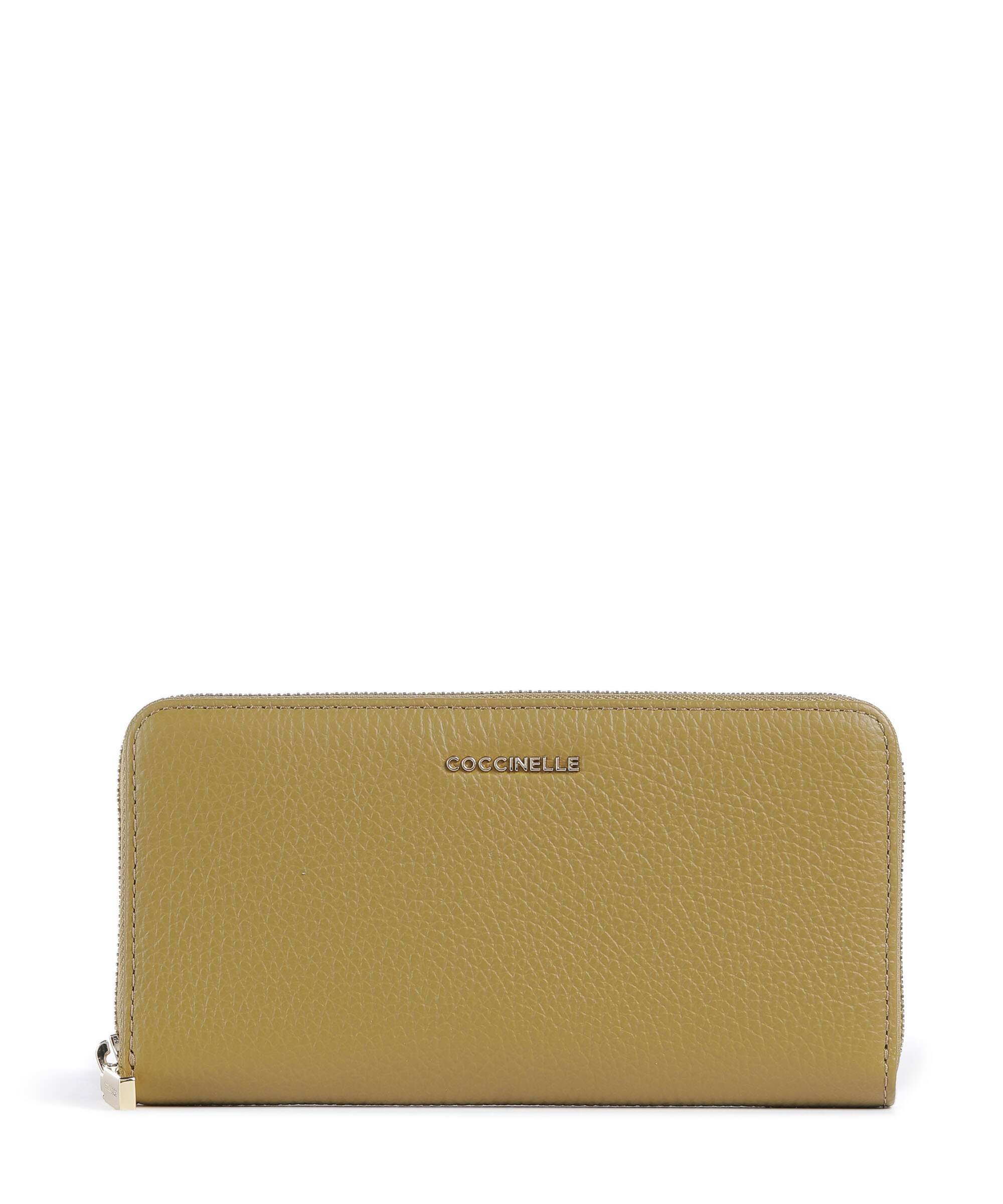 Coccinelle Metallic Soft Wallet seagrass
