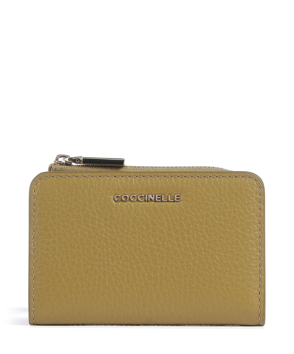 Coccinelle Metallic Soft Wallet seagrass