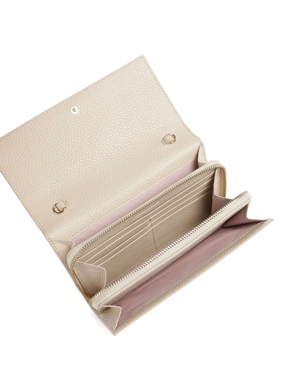 Coccinelle Metallic Soft RFID Wallet sandshell