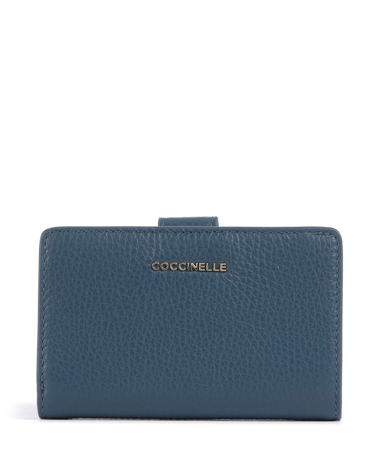 Coccinelle Metallic Soft Wallet deep blue