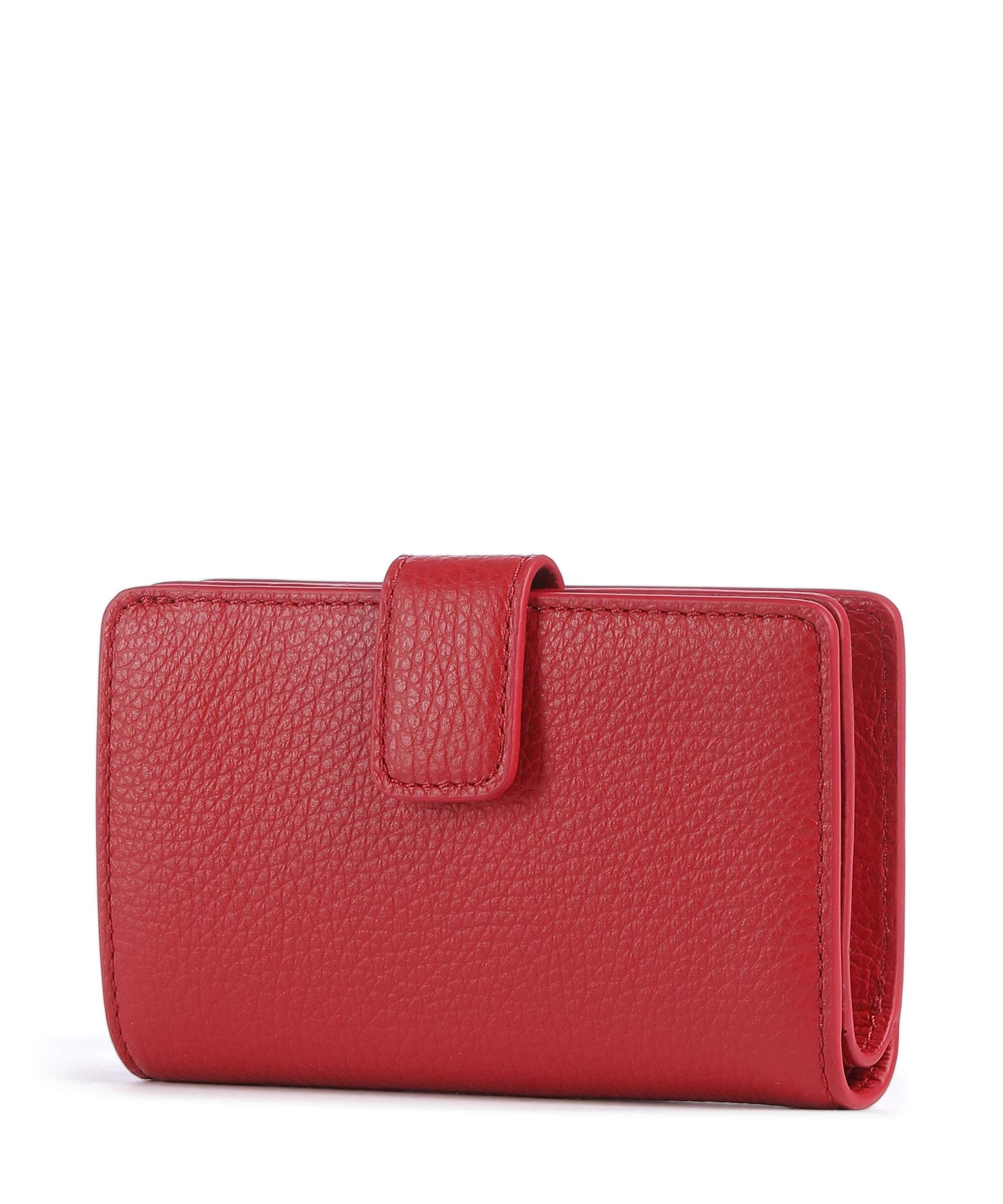 Coccinelle Metallic Soft Wallet scarlet