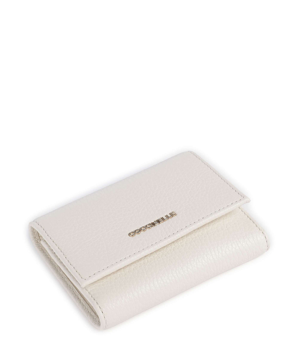 Coccinelle Metallic Soft Wallet pearl