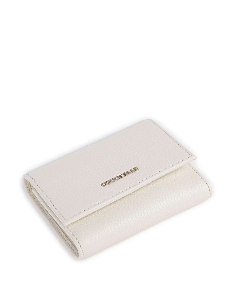 Coccinelle Metallic Soft Wallet pearl