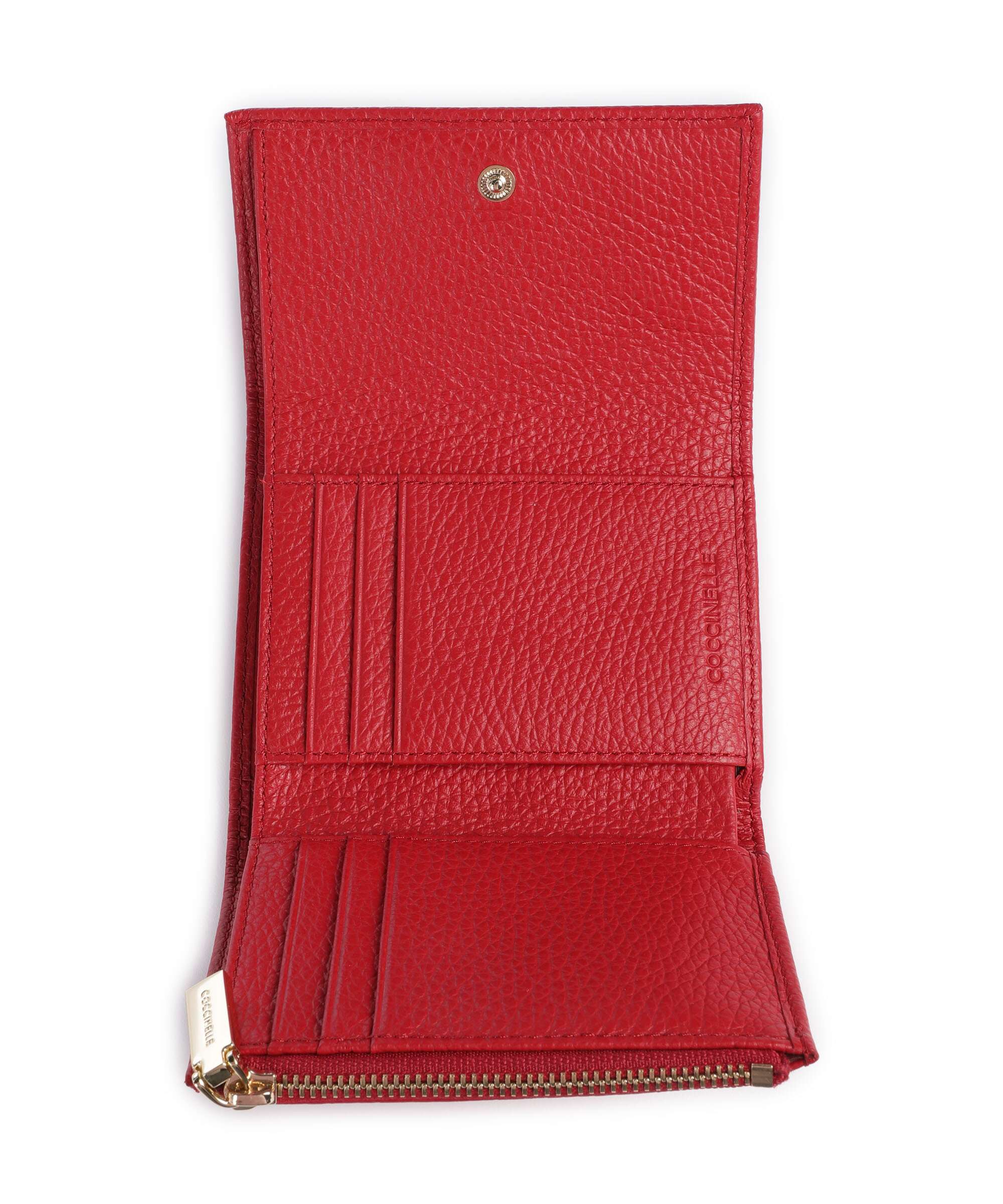 Coccinelle Metallic Soft RFID Wallet scarlet