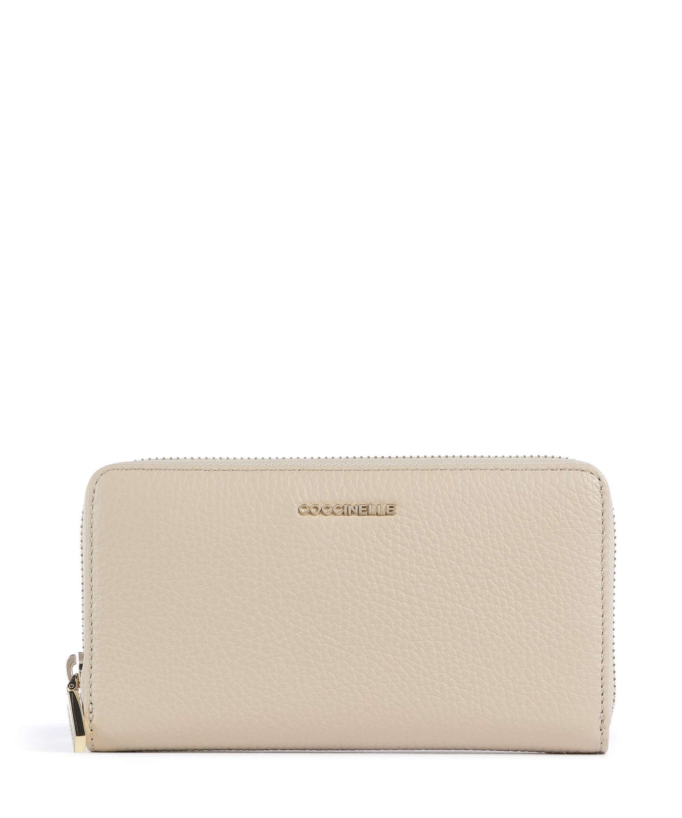 Coccinelle Metallic Soft RFID Wallet sandshell