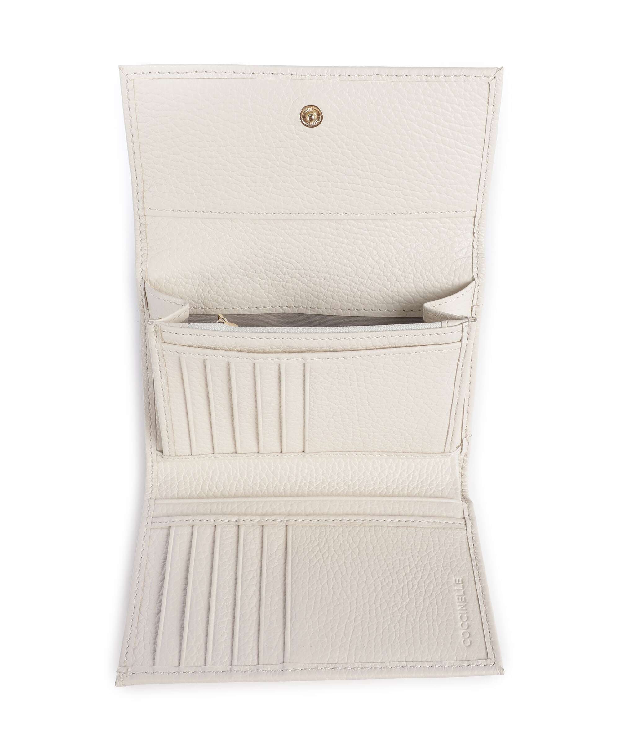 Coccinelle Metallic Soft Wallet pearl