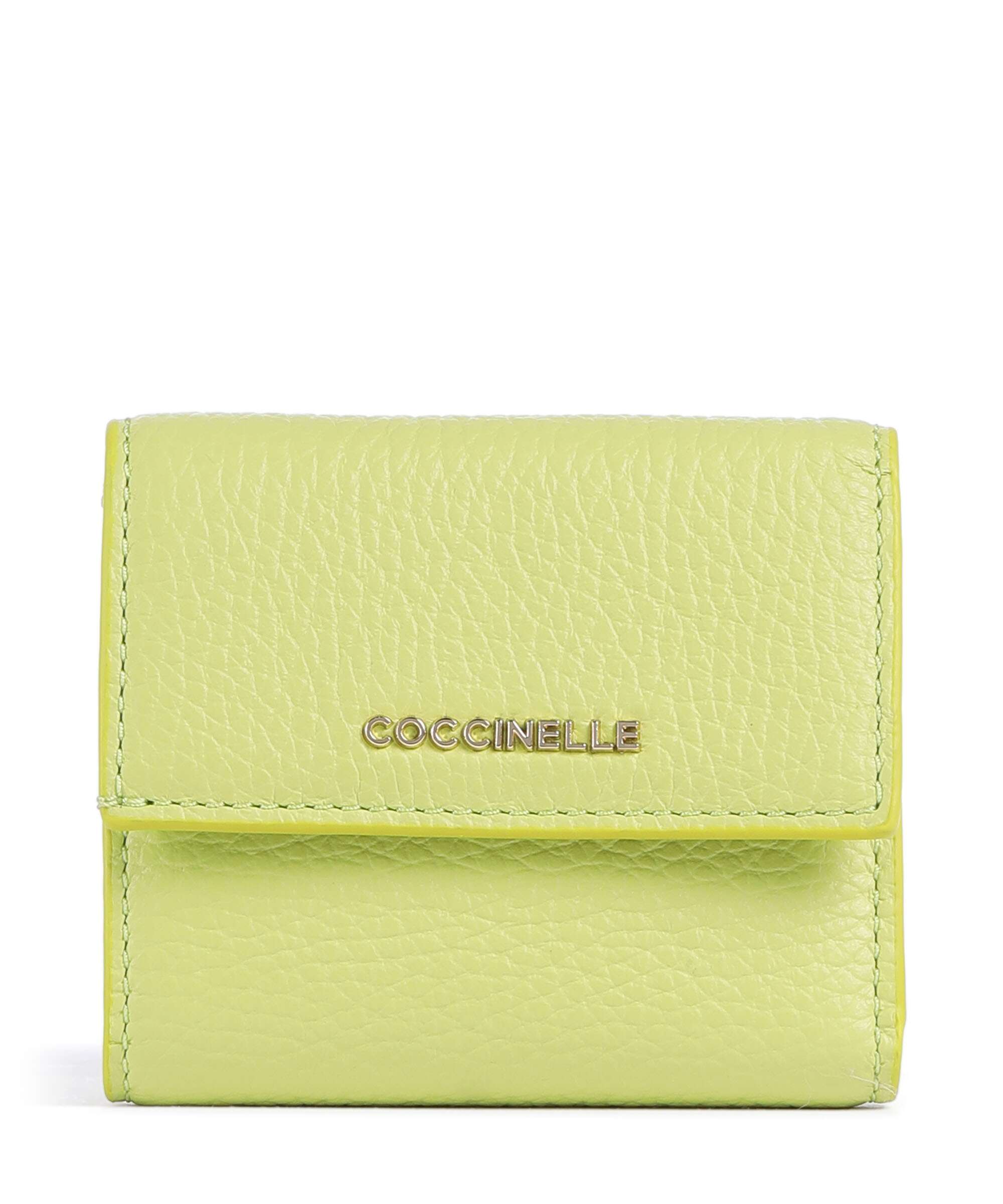 Coccinelle Metallic Soft RFID Wallet green glow
