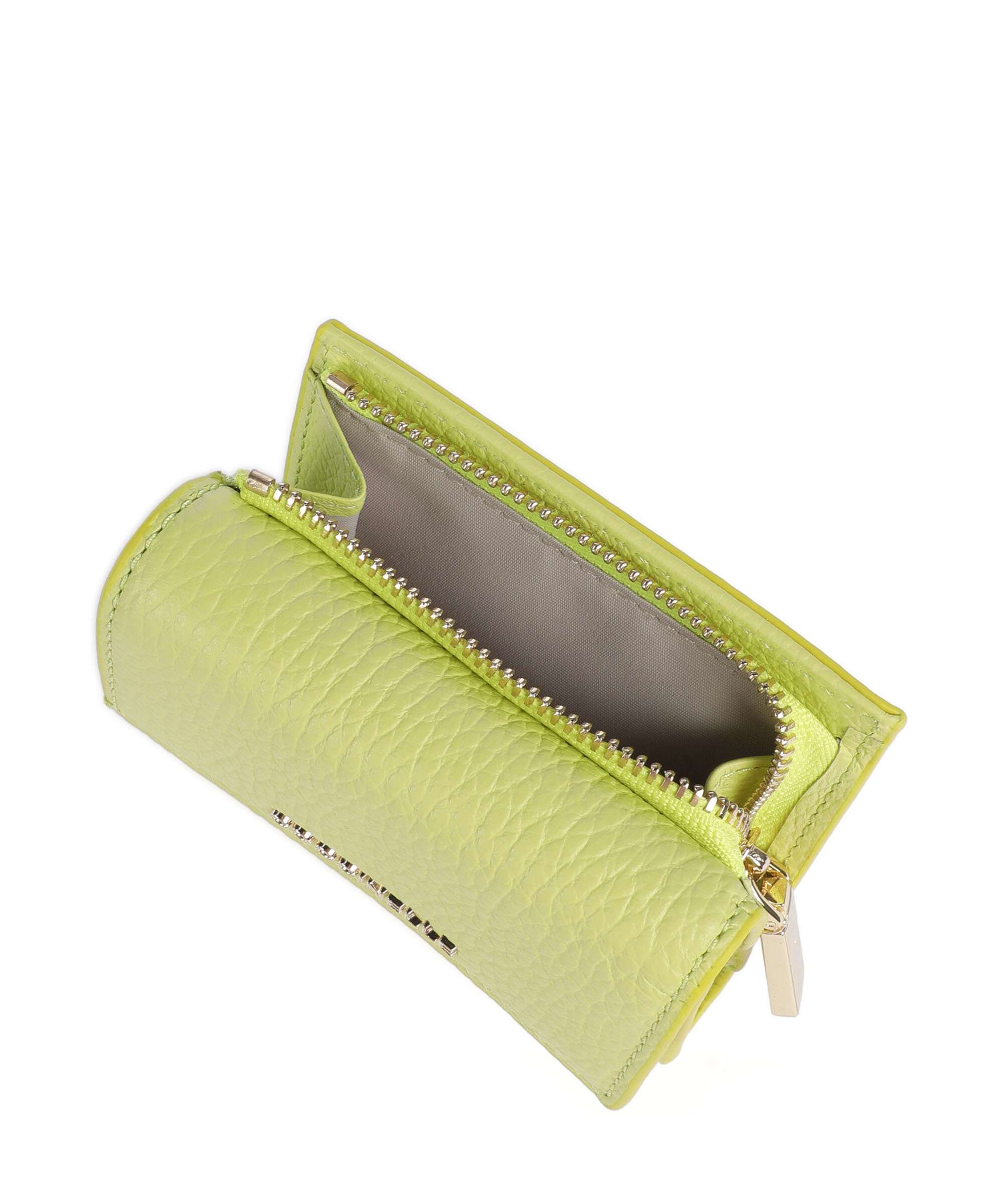 Coccinelle Metallic Soft RFID Wallet green glow