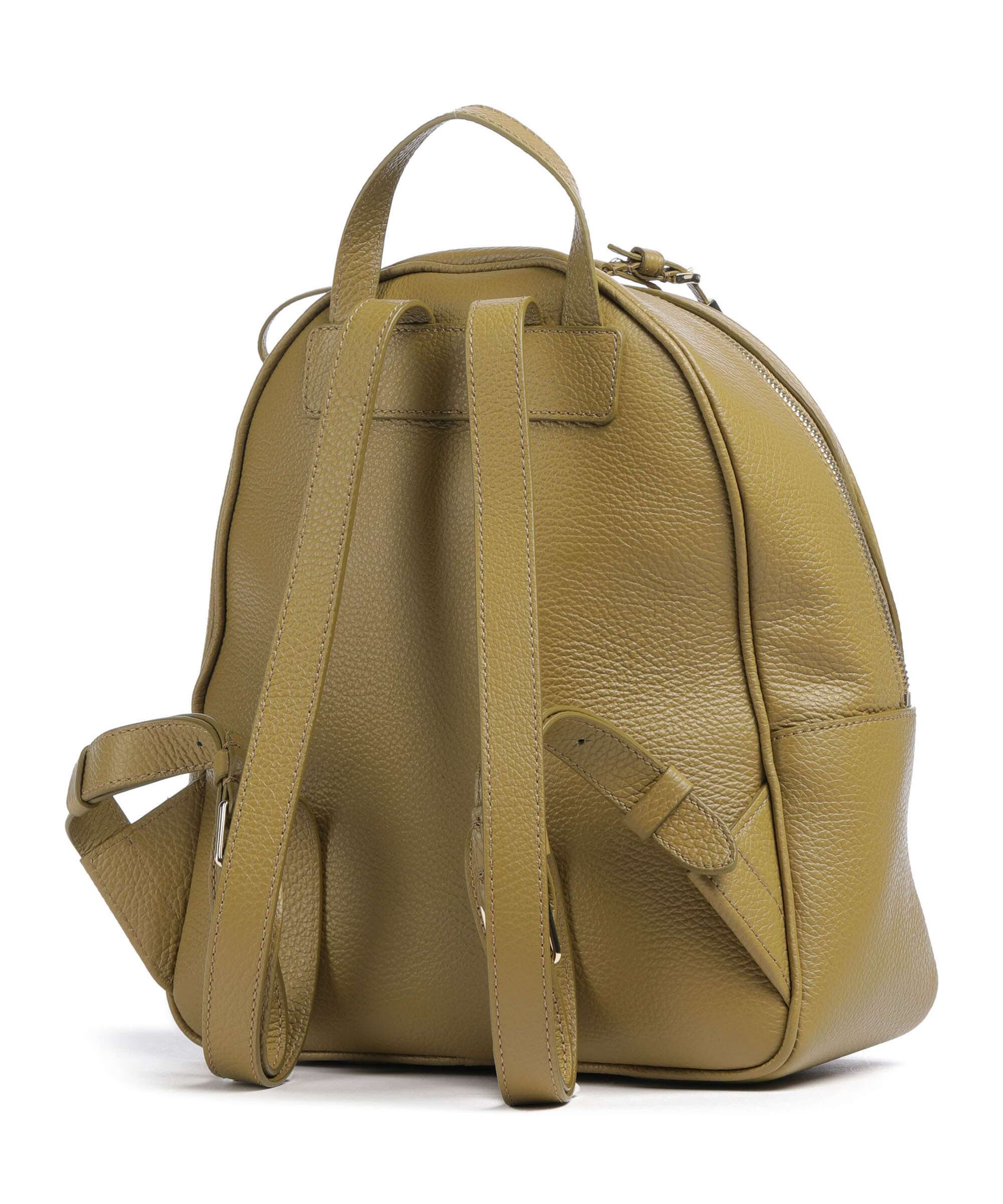 Coccinelle Nory Backpack grained leather seagrass