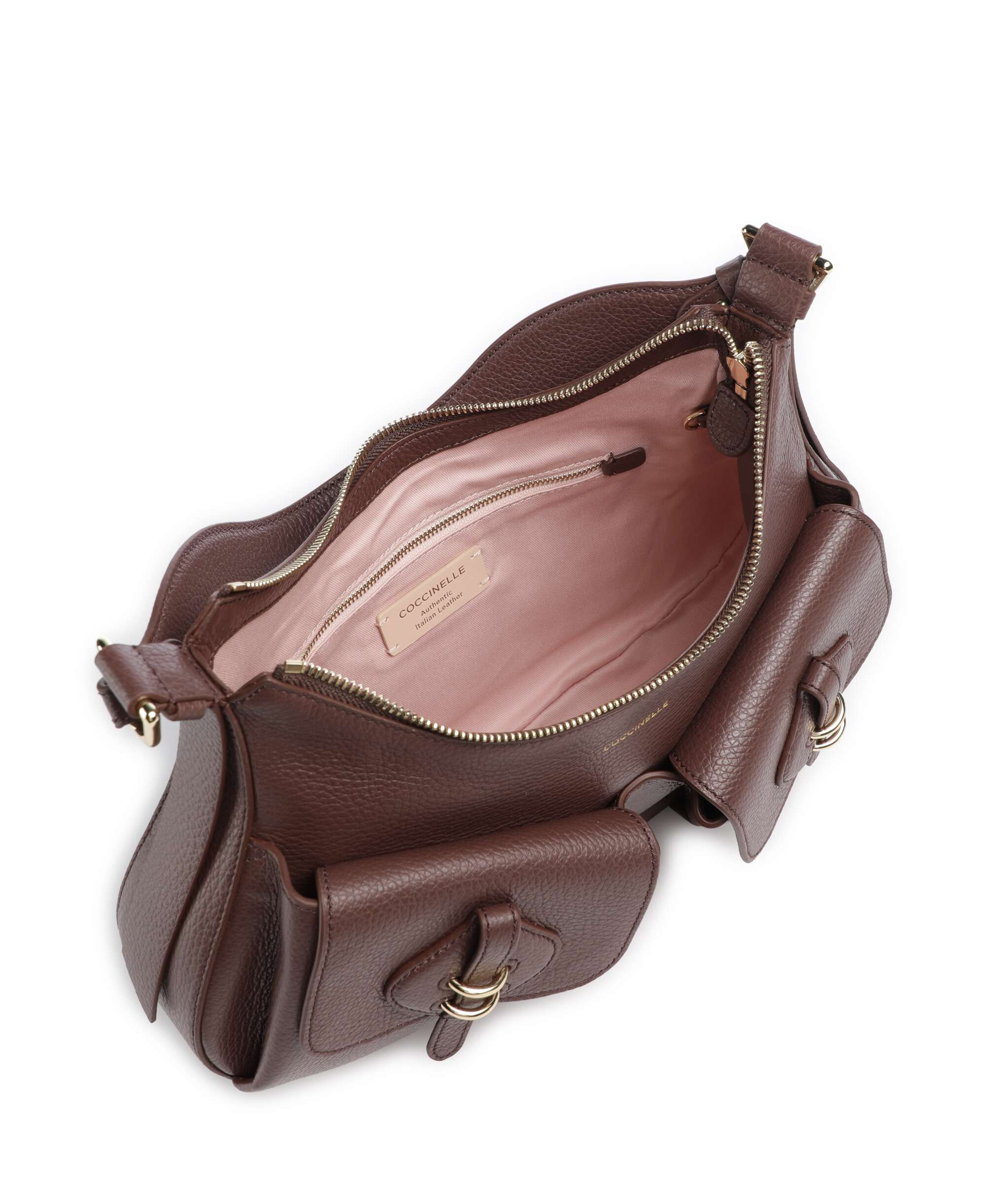 Coccinelle Mavery Pocket Hobo bag berry