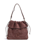 Coccinelle Lidia Suede Hobo bag berry