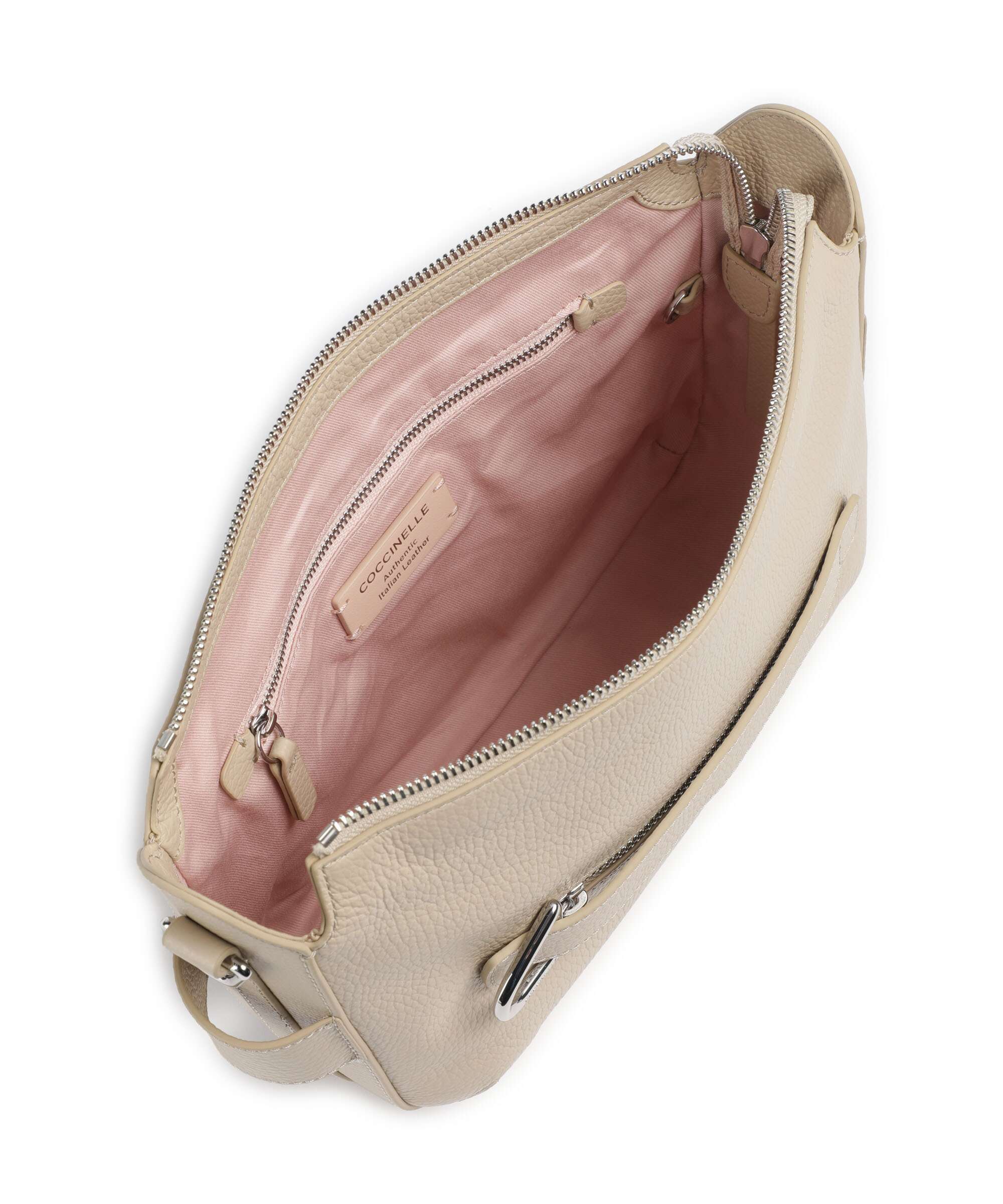 Coccinelle Gretel Ribbon Crossbody bag sandshell