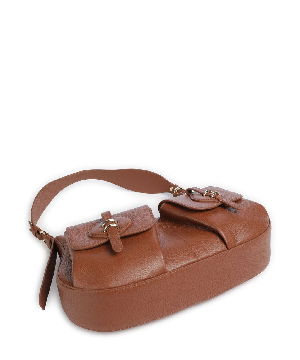 Coccinelle Mavery Pocket Hobo bag cognac