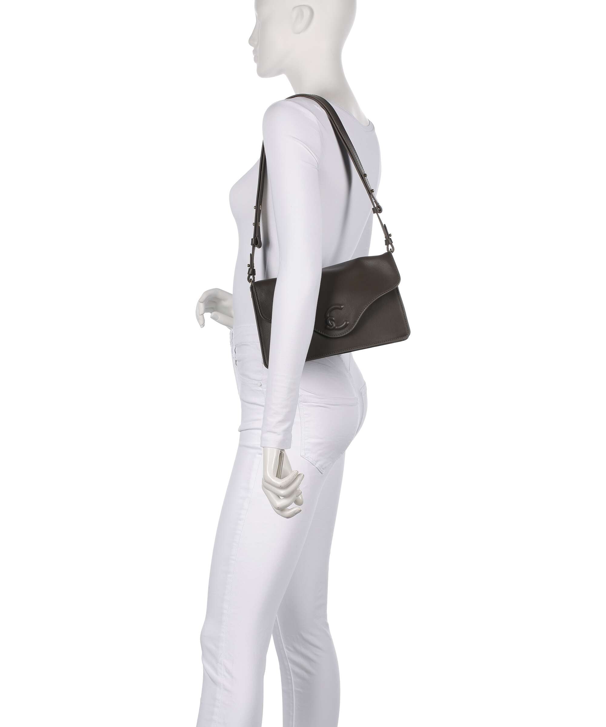 Coccinelle C-Me Softy Shoulder bag fango