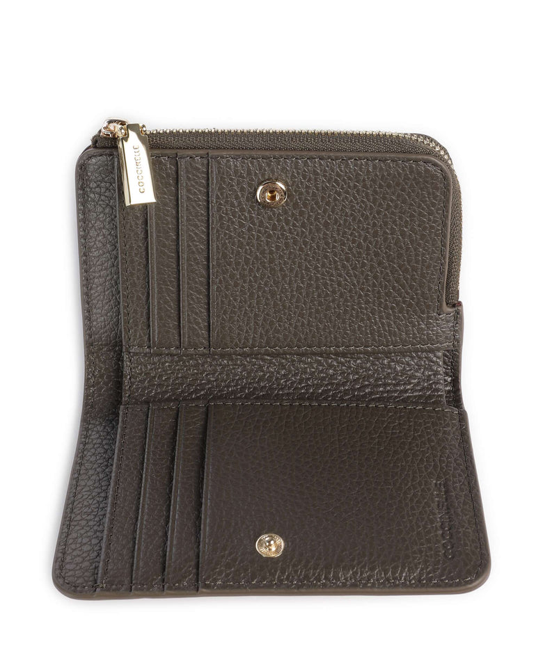 Coccinelle Metallic Soft Wallet fango