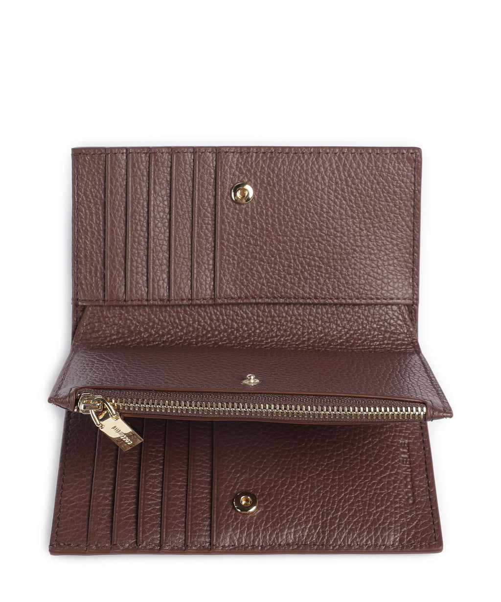 Coccinelle Metallic Soft Wallet berry