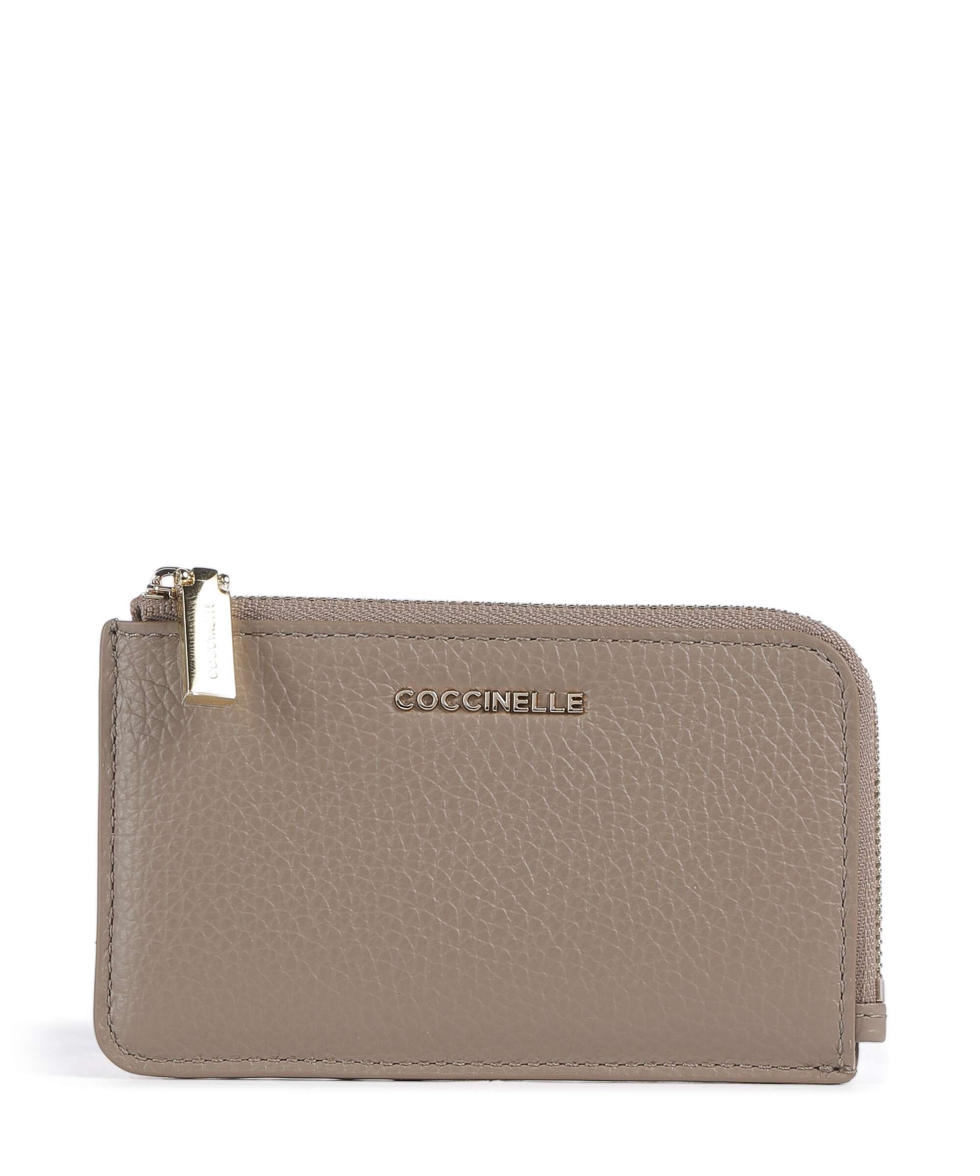 Coccinelle Metallic Soft Credit card holder warm taupe