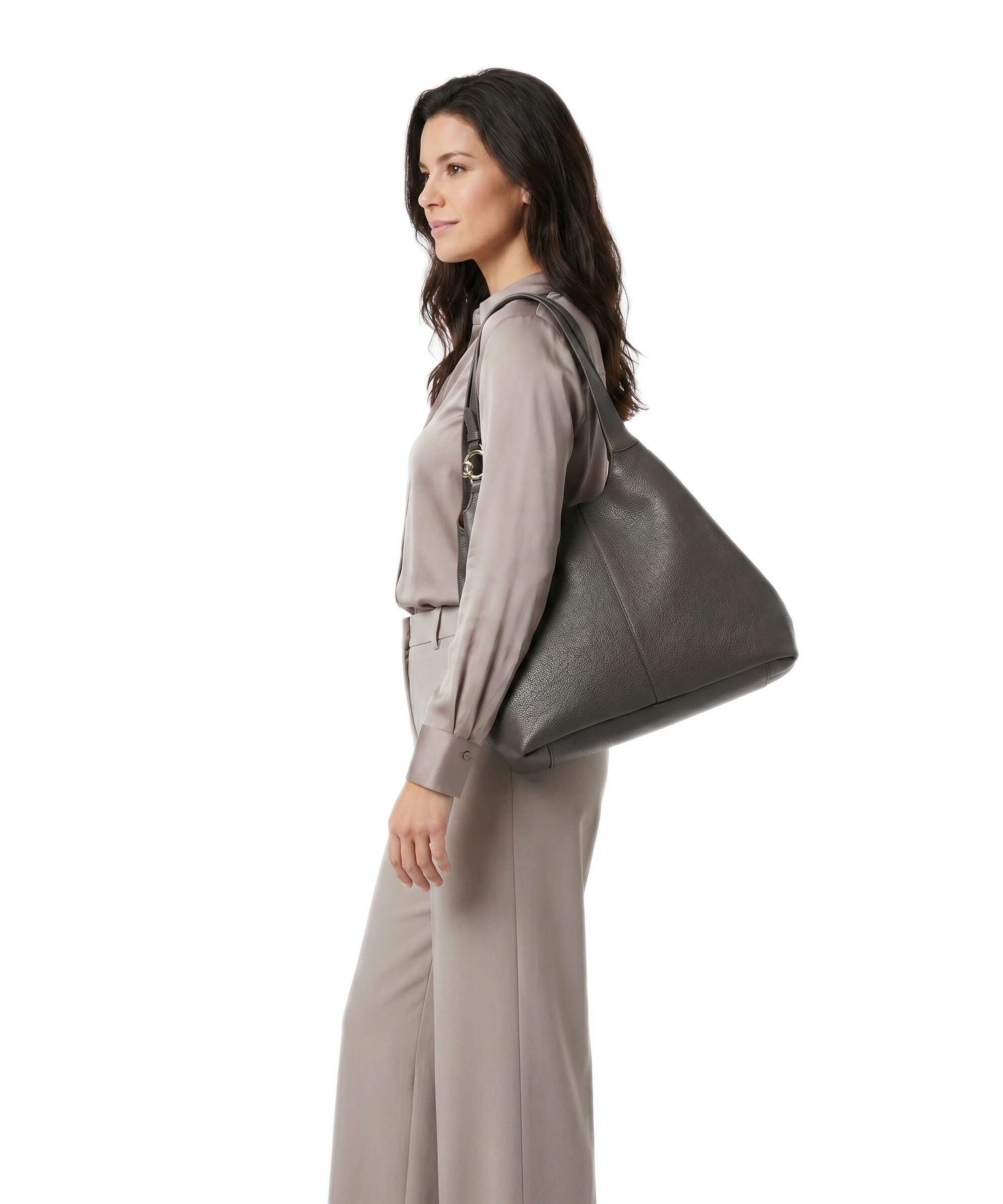 Coccinelle C-Easy Hobo bag fango