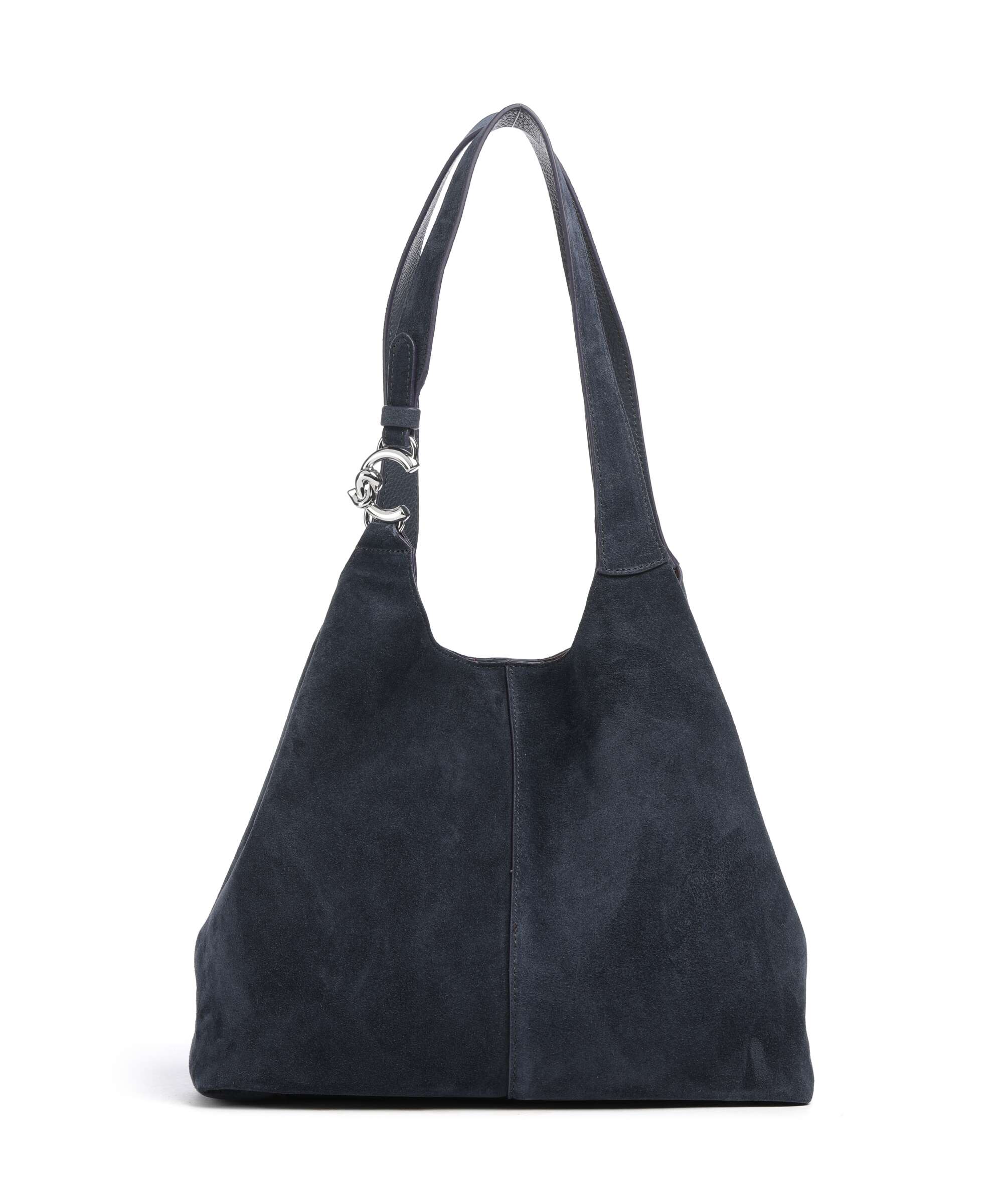 Coccinelle C-Easy Suede Hobo bag midnight blue