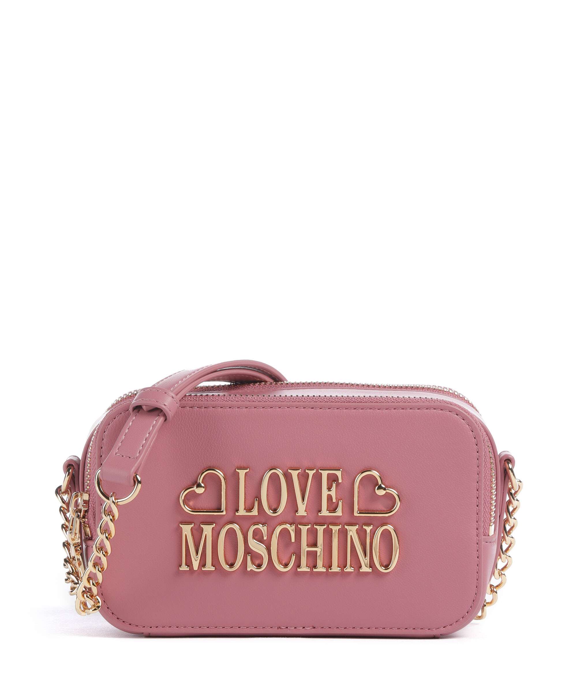 Love Moschino Lovely Love Crossbody bag imitation leather old rose