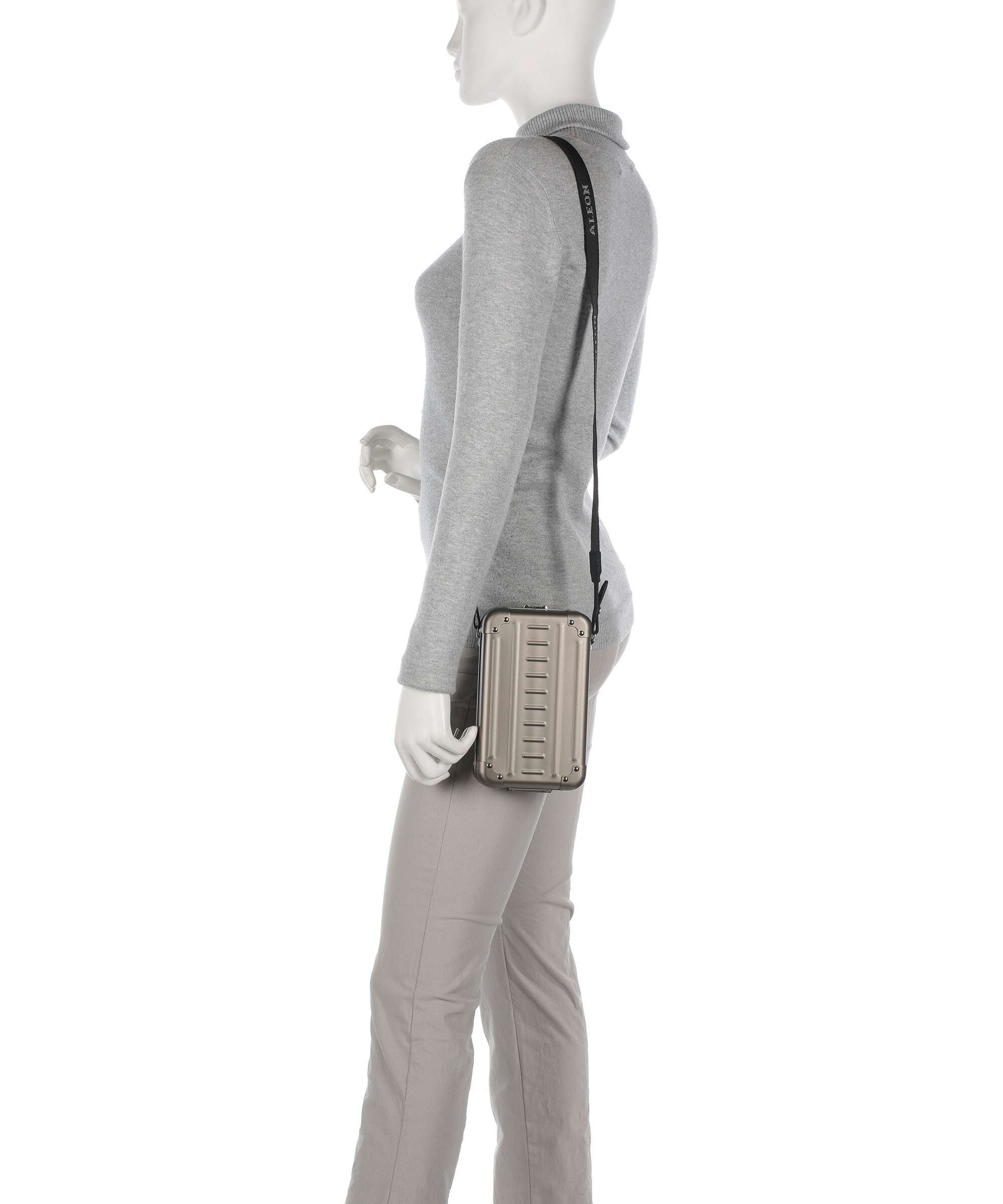 Aleon Classic Vertical Vanity Crossbody bag platinum