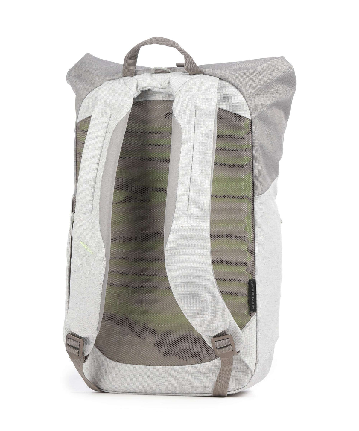 Osprey Arcane Rolltop backpack earth pediment grey block