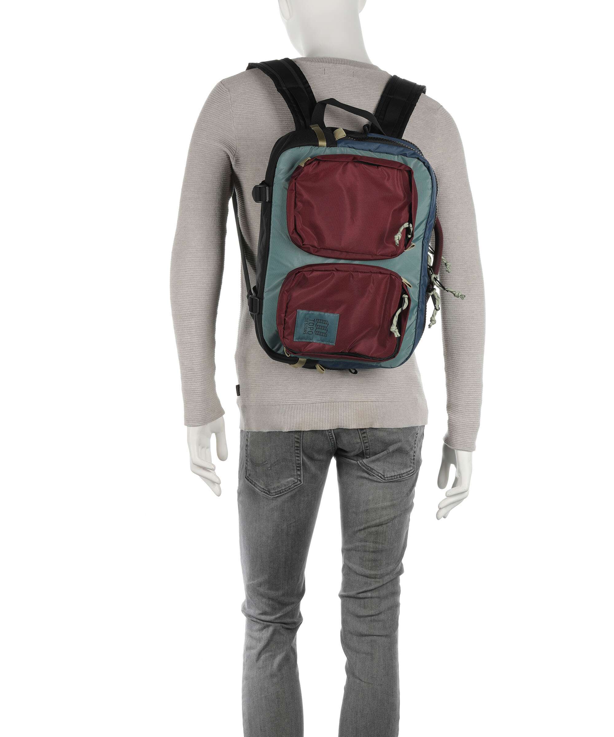 Topo Designs Global Briefcase dark denim/burgundy