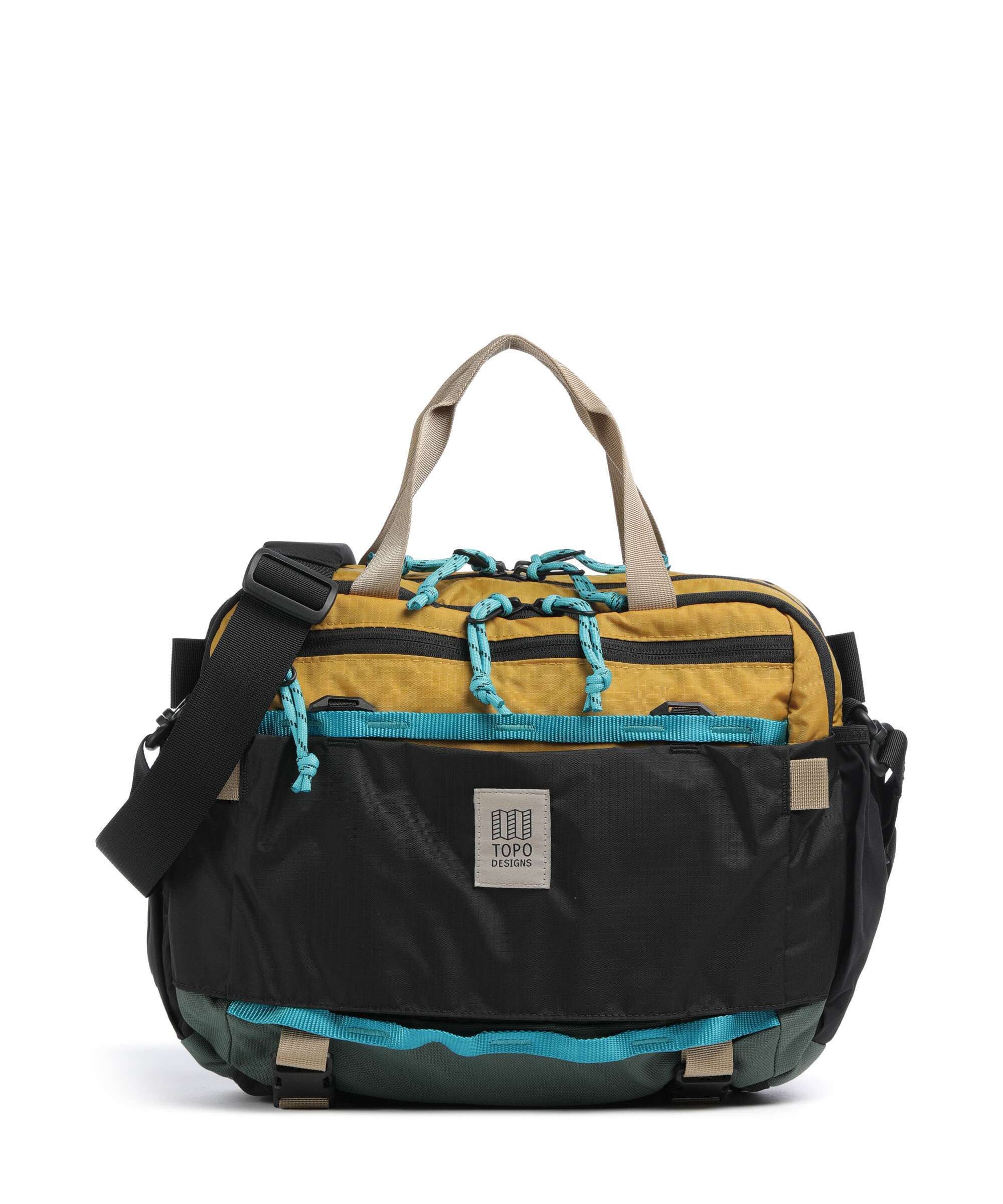 Topo Designs Mountain Crossbody bag ripstop-nylon mustard/forest ...
