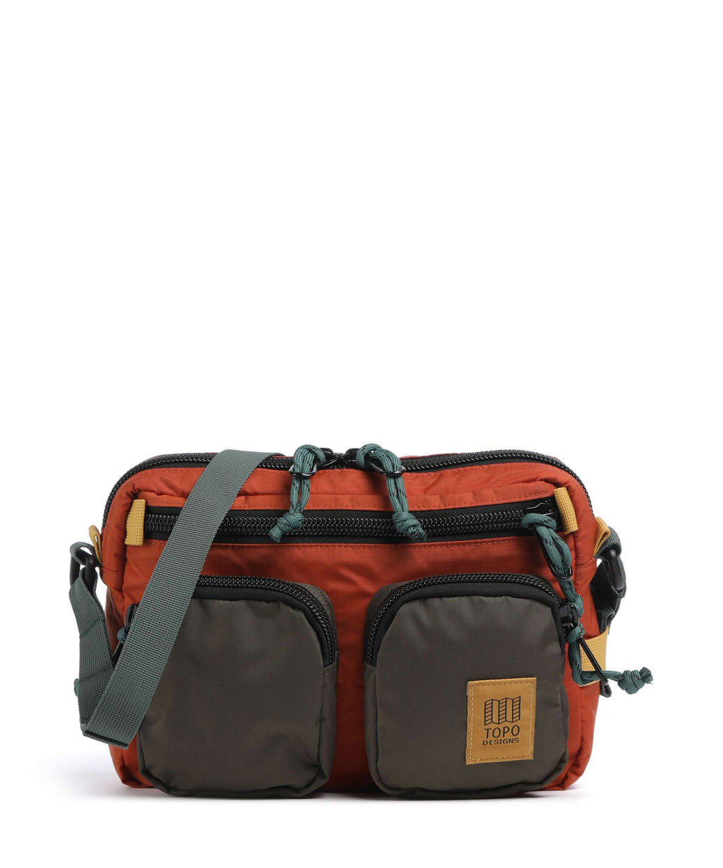 Topo Designs Block Crossbody bag woodland/terracotta